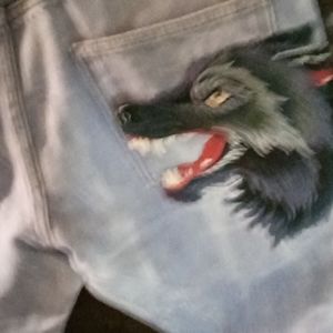 Gucci wolf jeans